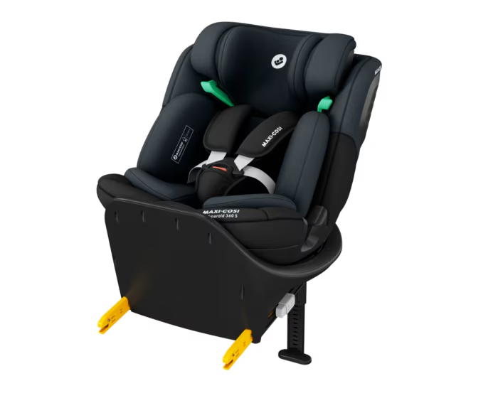 Autositz MC Emerald 360 schwarz Polyester Metall Kunststoff