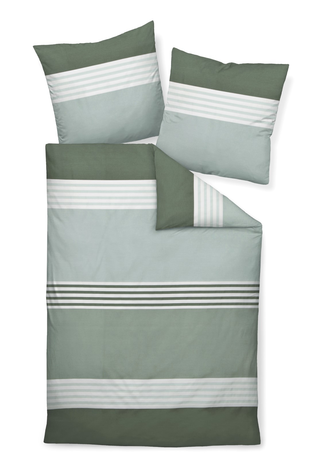Bettwäsche Palermo grün Mako-Satin