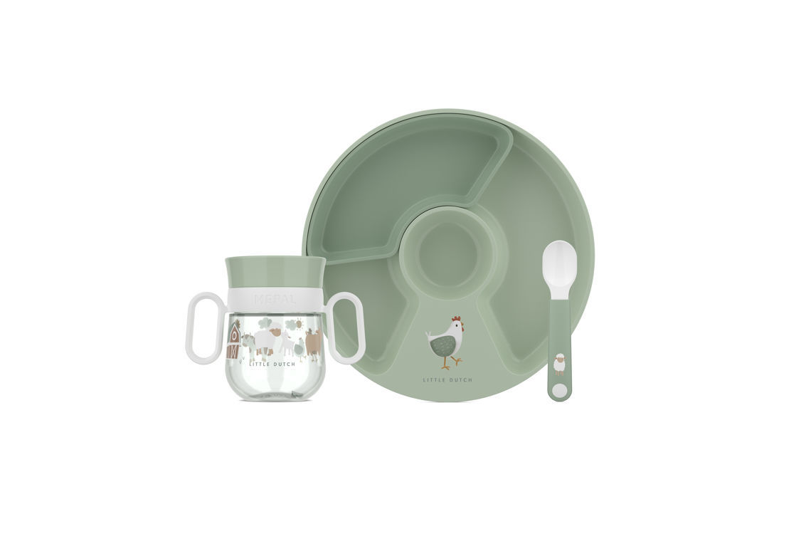 Babygeschirr Set 3 tlg. Mio grün Kunststoff