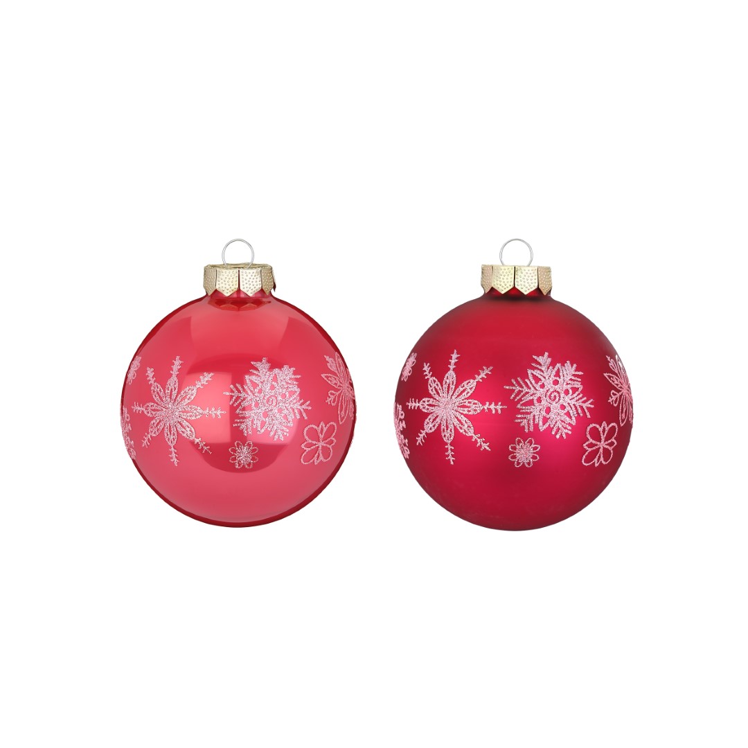 Kugel Gentle sortiert pink Glas