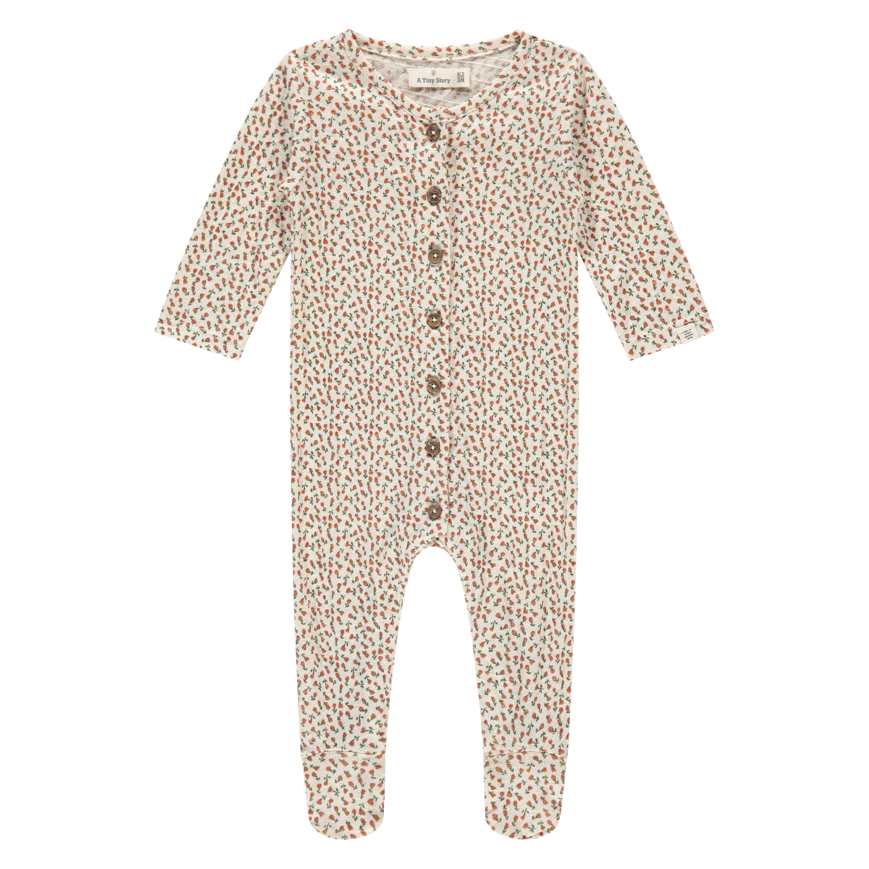Tutina per neonato A Tiny Story bianco cotone modal spandex