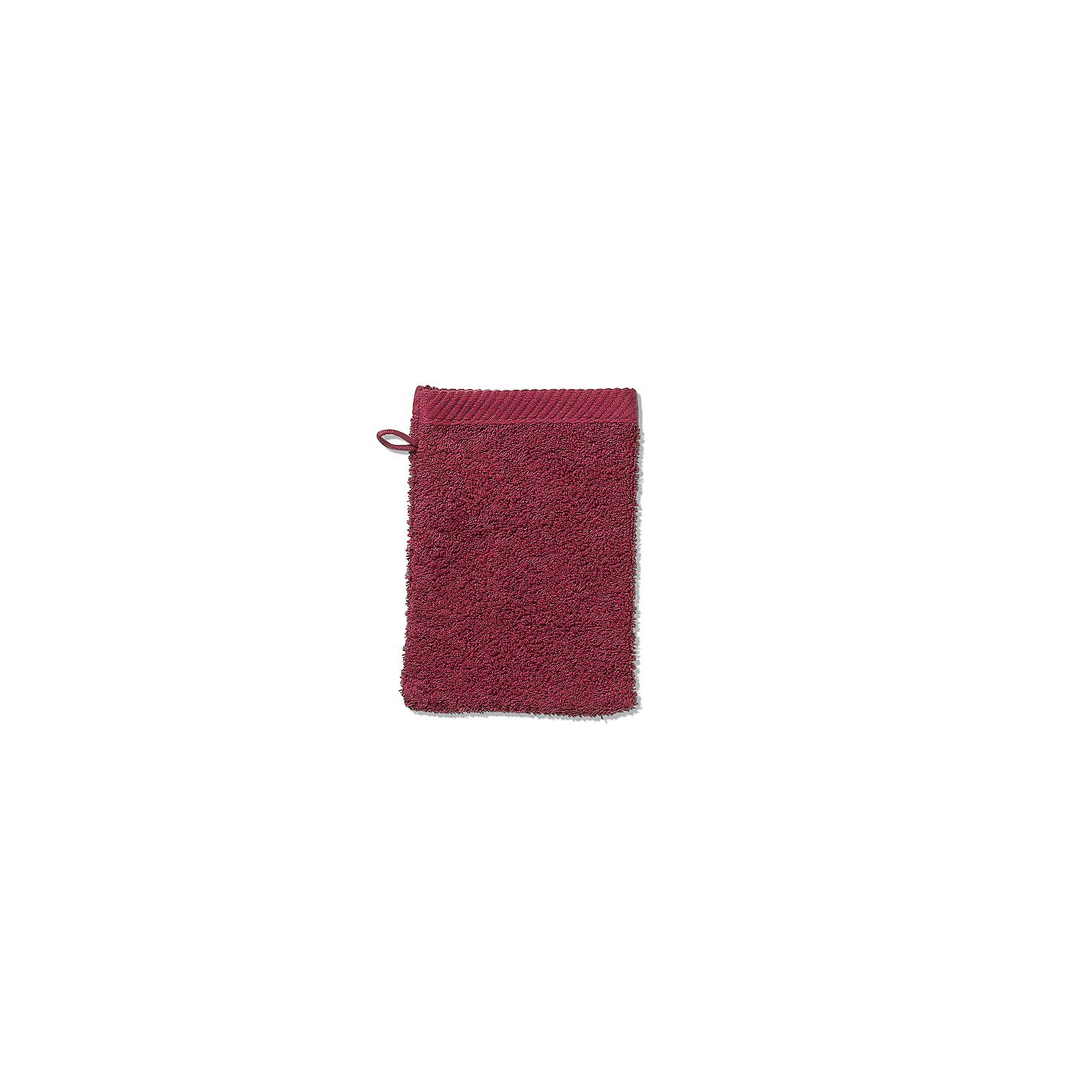 Waschhandschuh Ladessa himbeerrot 100% Baumwolle