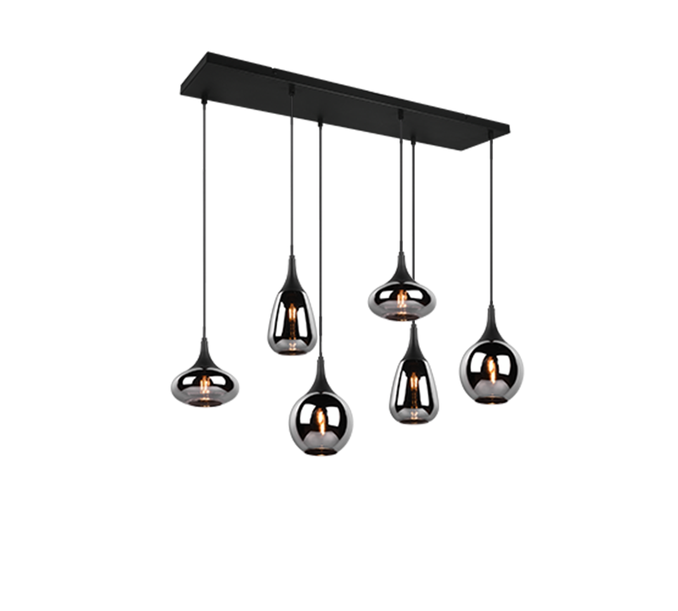 Pendelleuchte Lumina  schwarz matt Metall