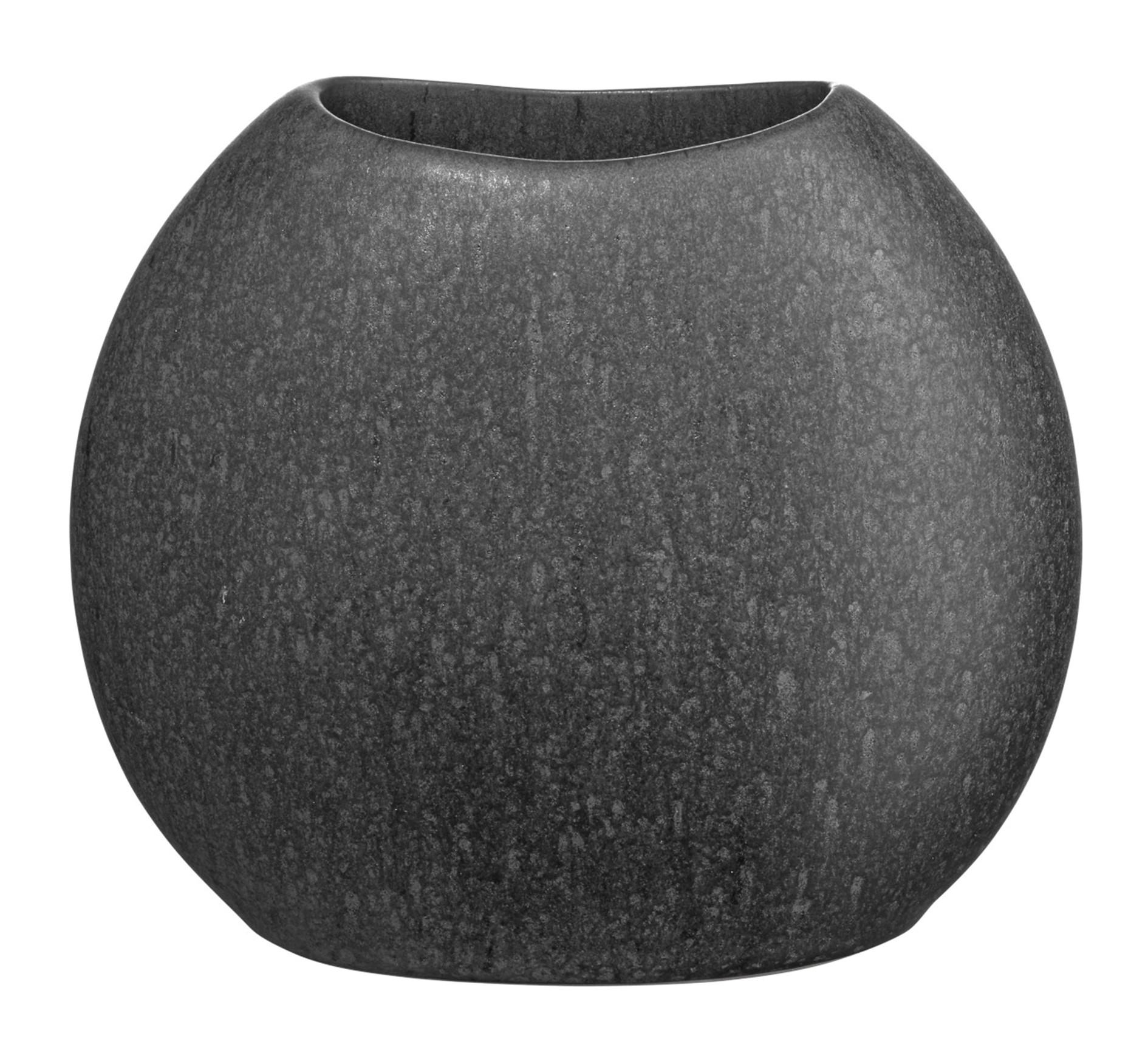 Vaso Moon in gres nero opaco
