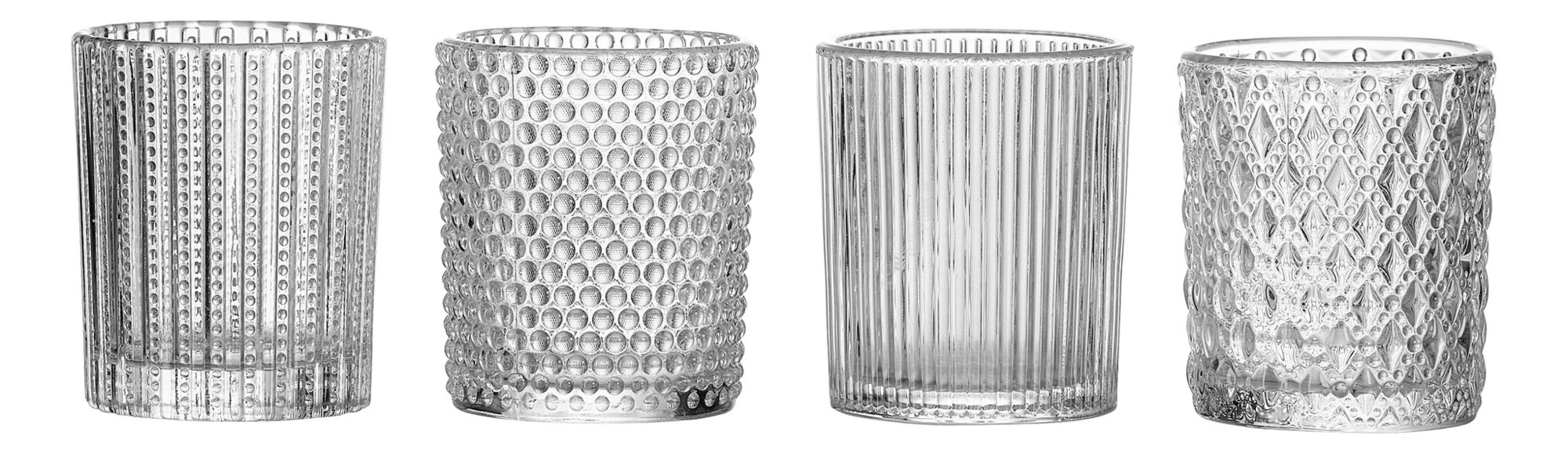 Windlichter Siena Glas transparent