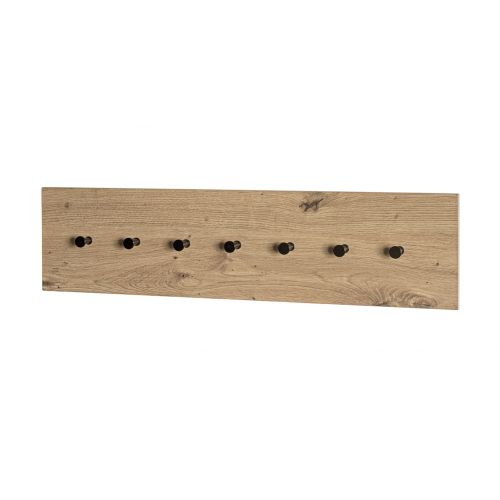 Wandgarderobe Parma braun MDF Metall