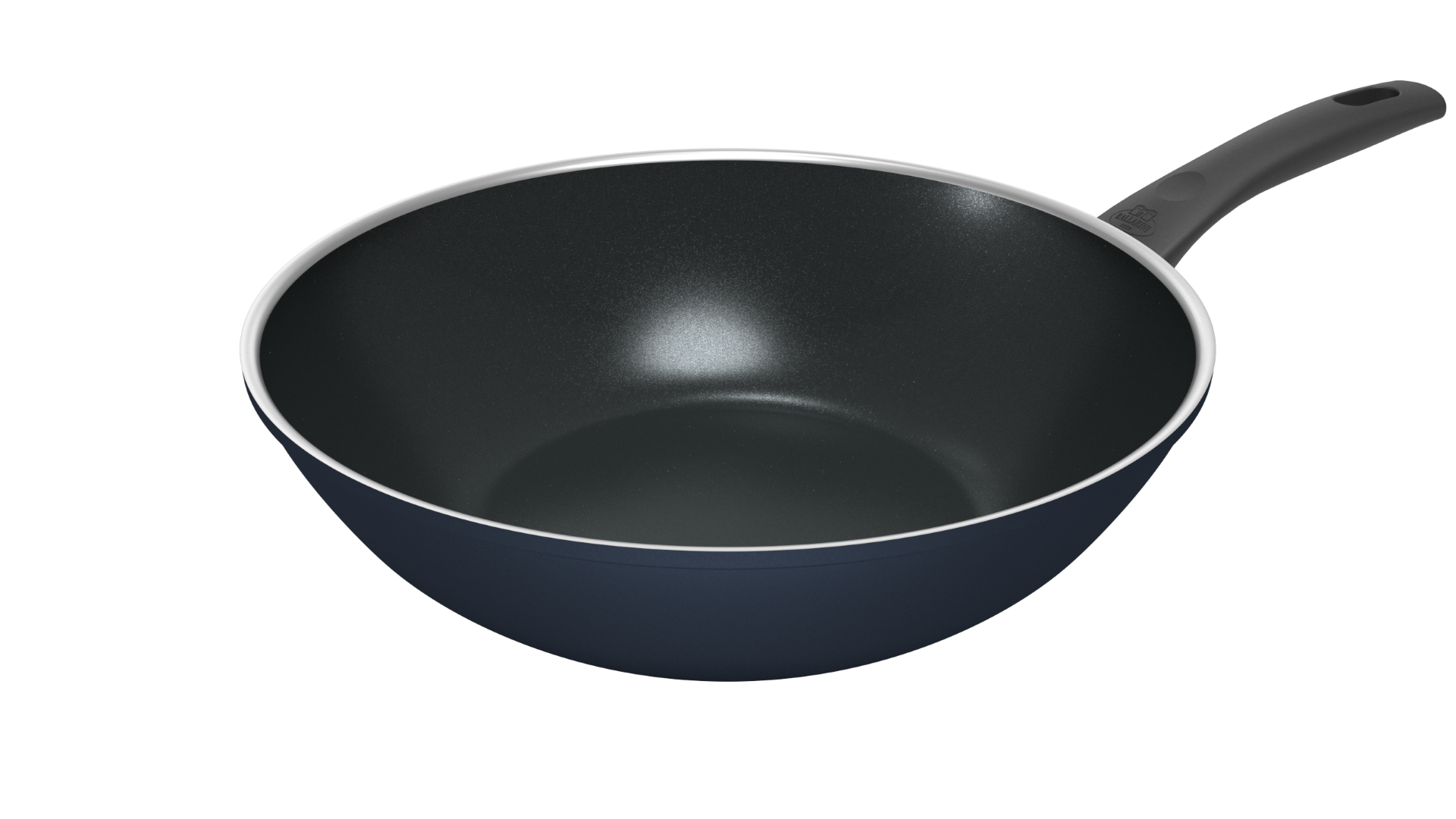 Padella Wok Cervia blu scuro Keragloss