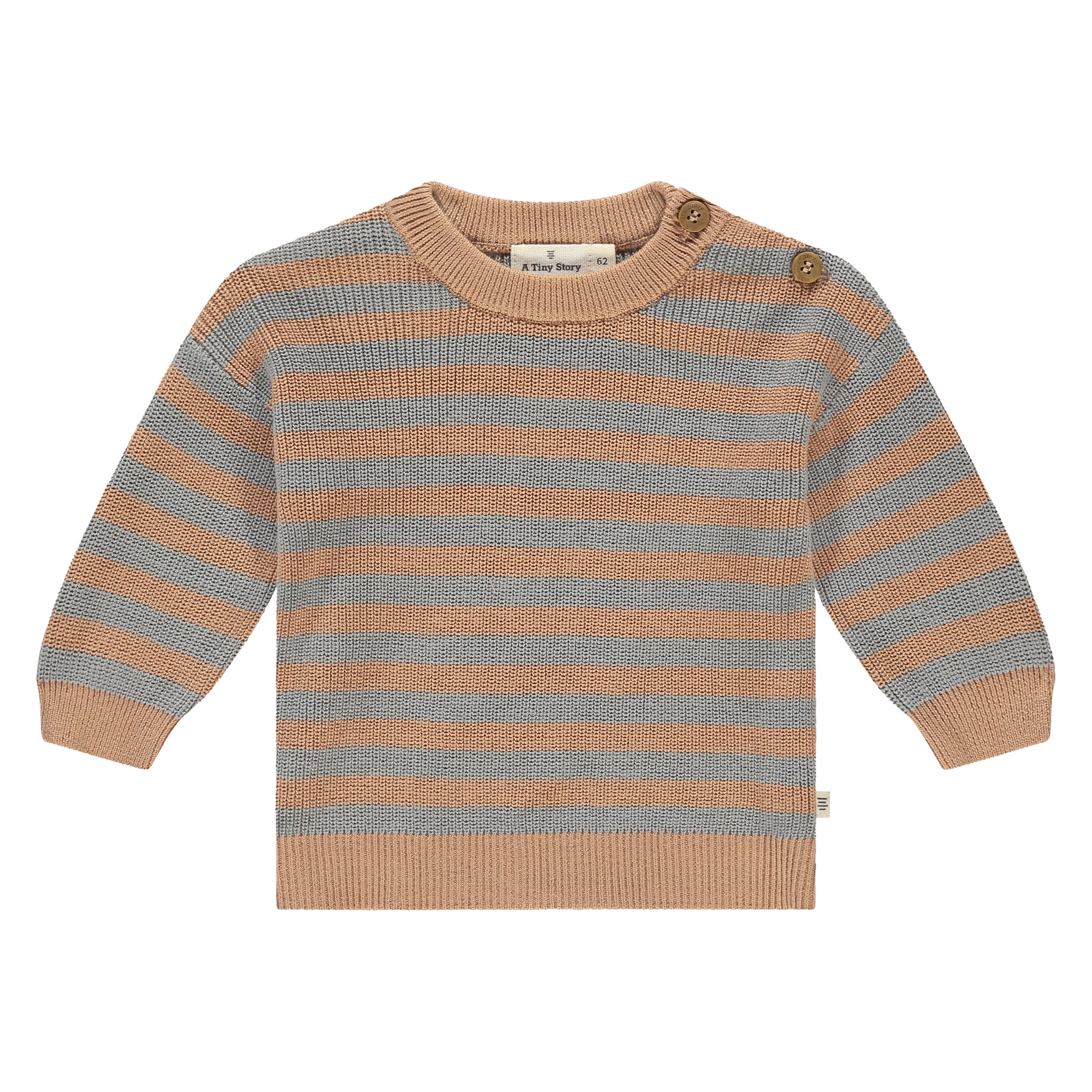 Maglione Baby A Tiny Story in cotone marrone