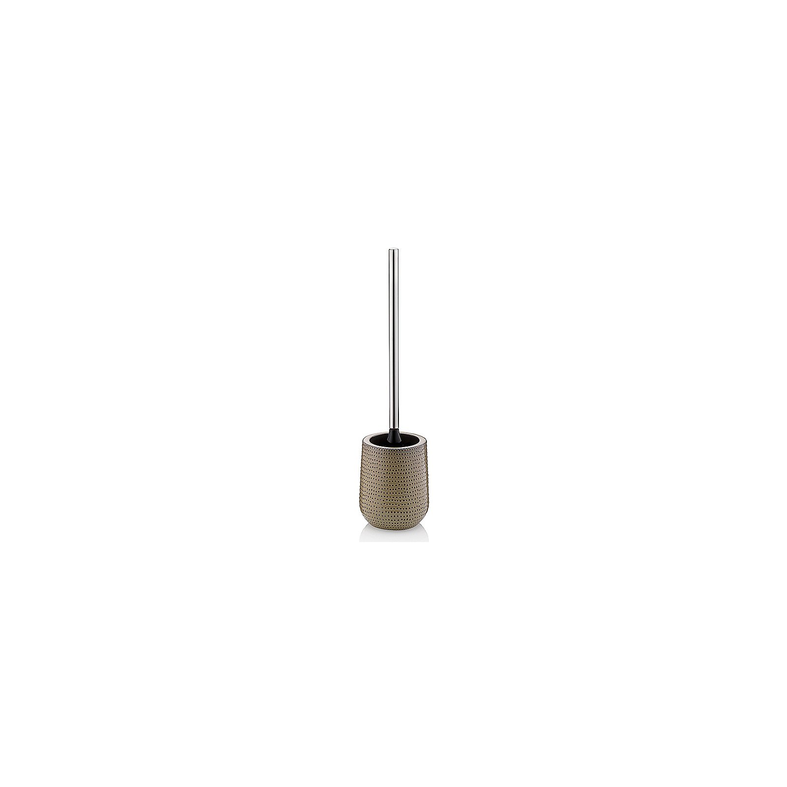 WC-Garnitur DOTS mokka H46/D11,5cm Keramik