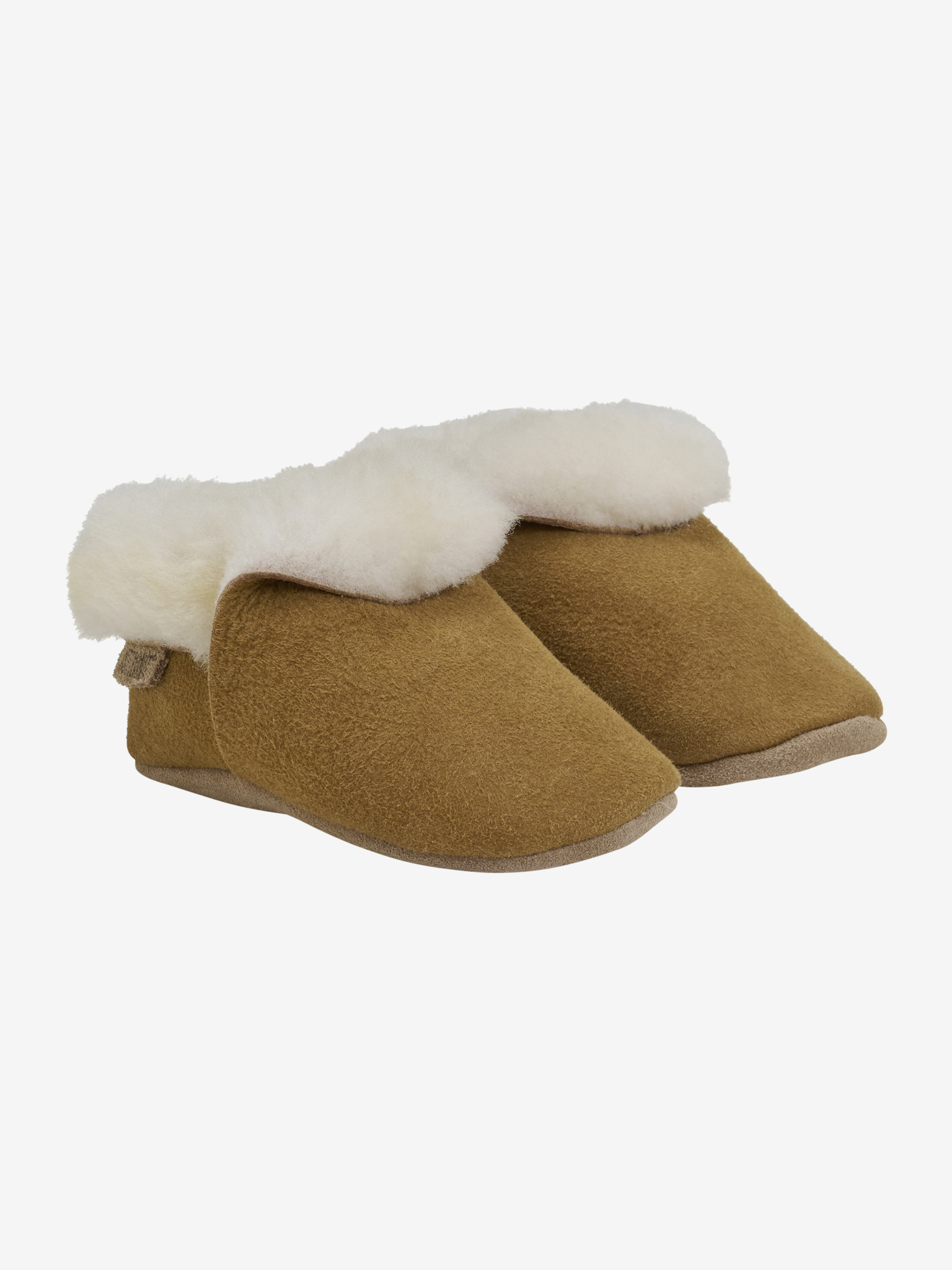Pantofole Huttelihut in pelle marrone