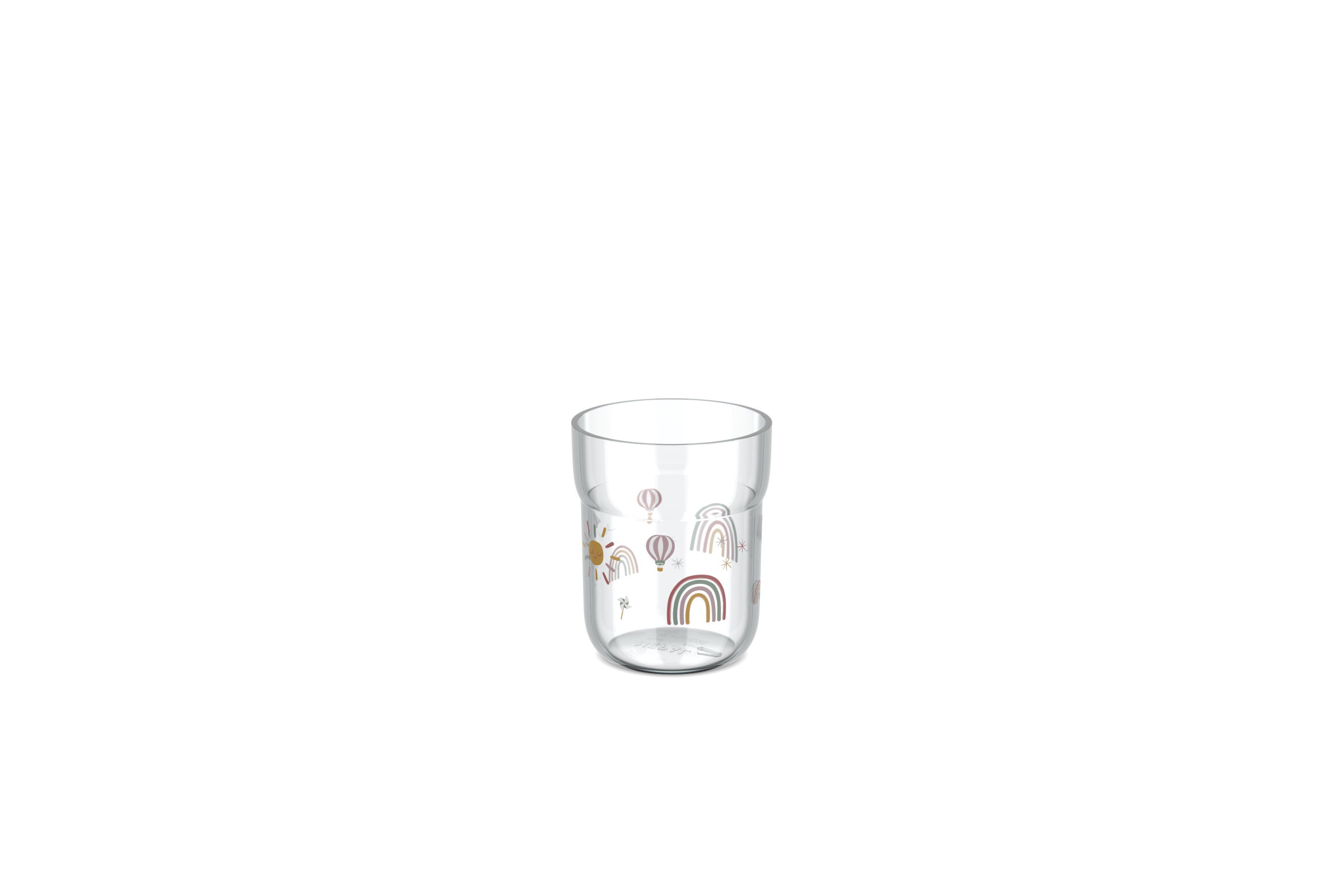Kinder-Trinkglas Mio transparent Kunststoff