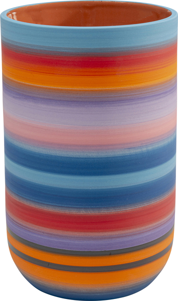 Vaso arcobaleno in dolomia multicolore