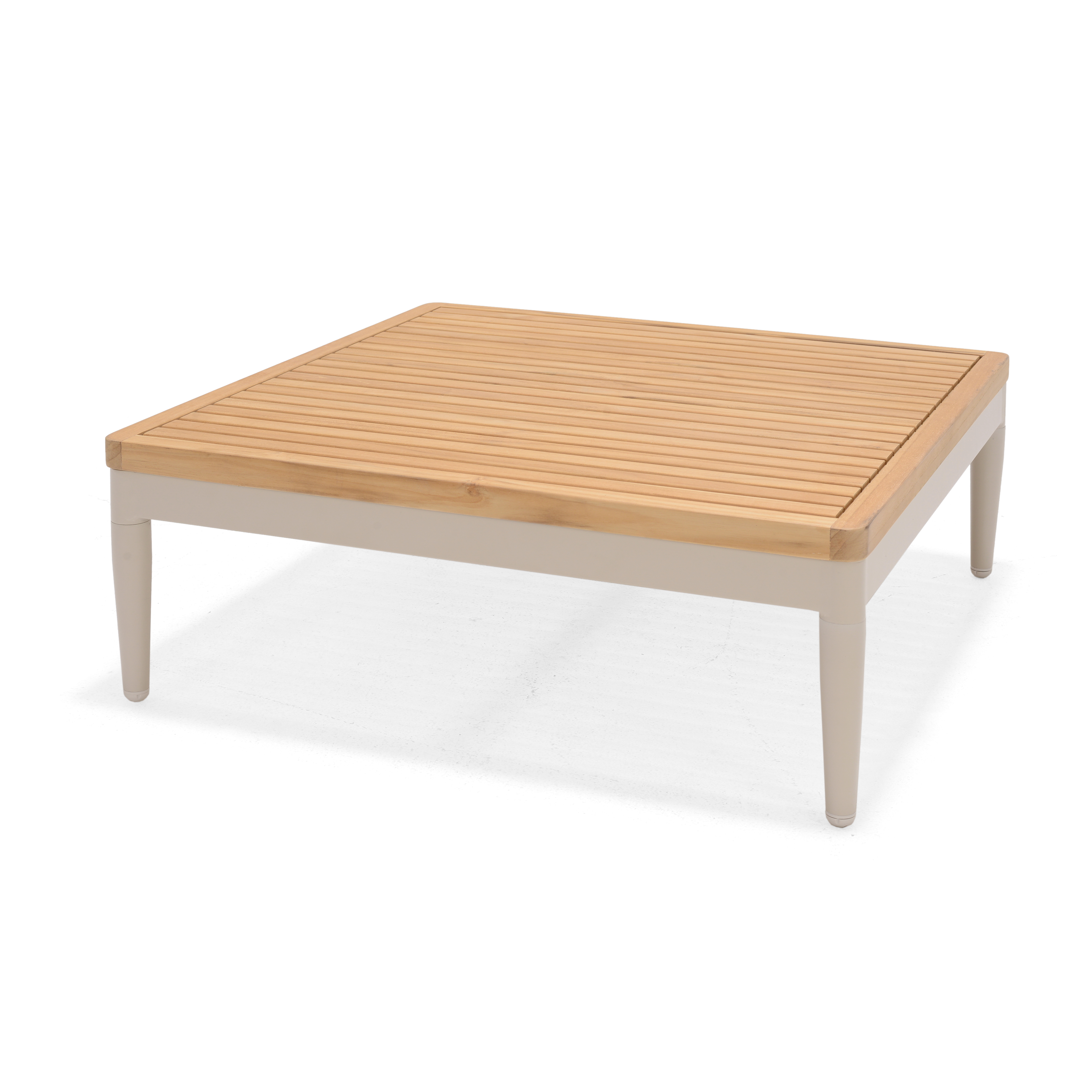 Outdoor Couchtisch Topaz braun grau Holz Aluminium