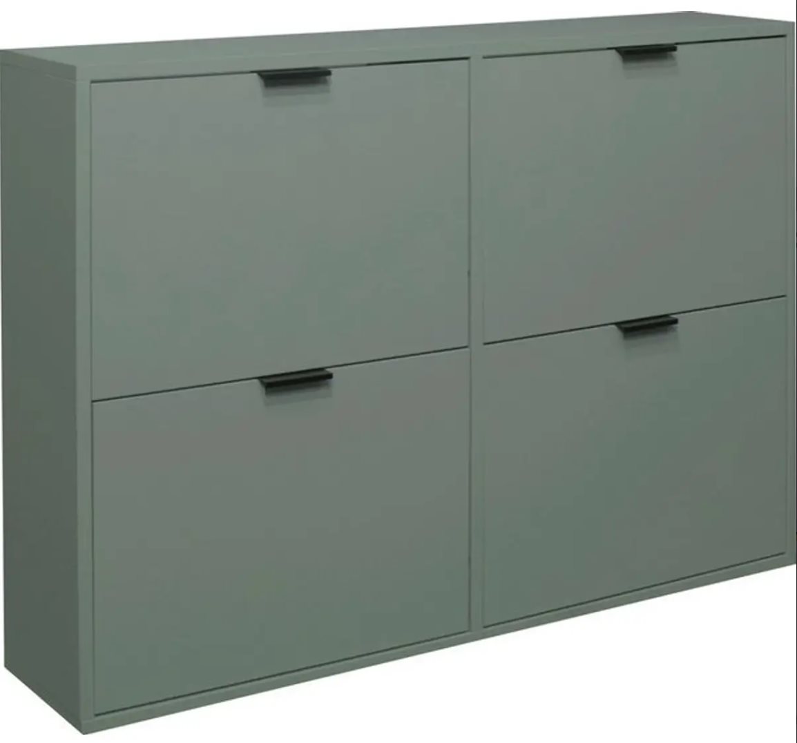Schuhkipper BONNIE Pine Green matt lack