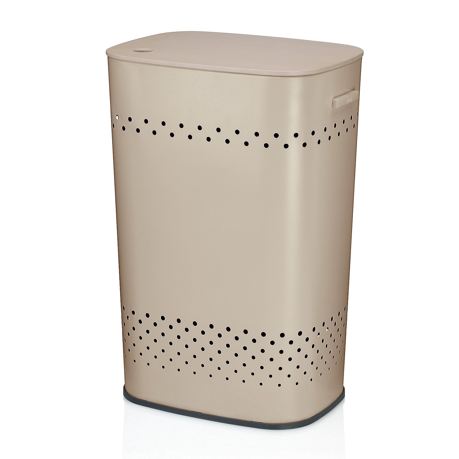Sitz-Wäschebox Malaga beige Metall