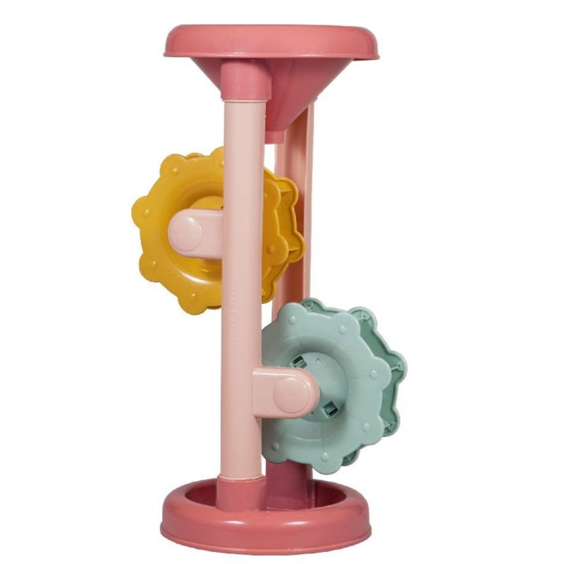 Mulino ad acqua per sabbia Piccola plastica olandese rosa