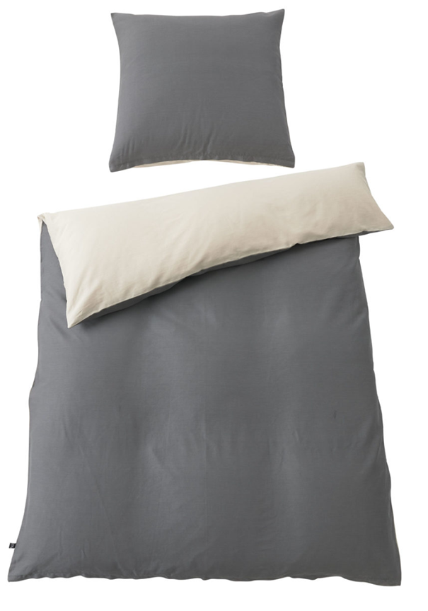 Bettwäsche Interliving 9128 grau beige Stoff