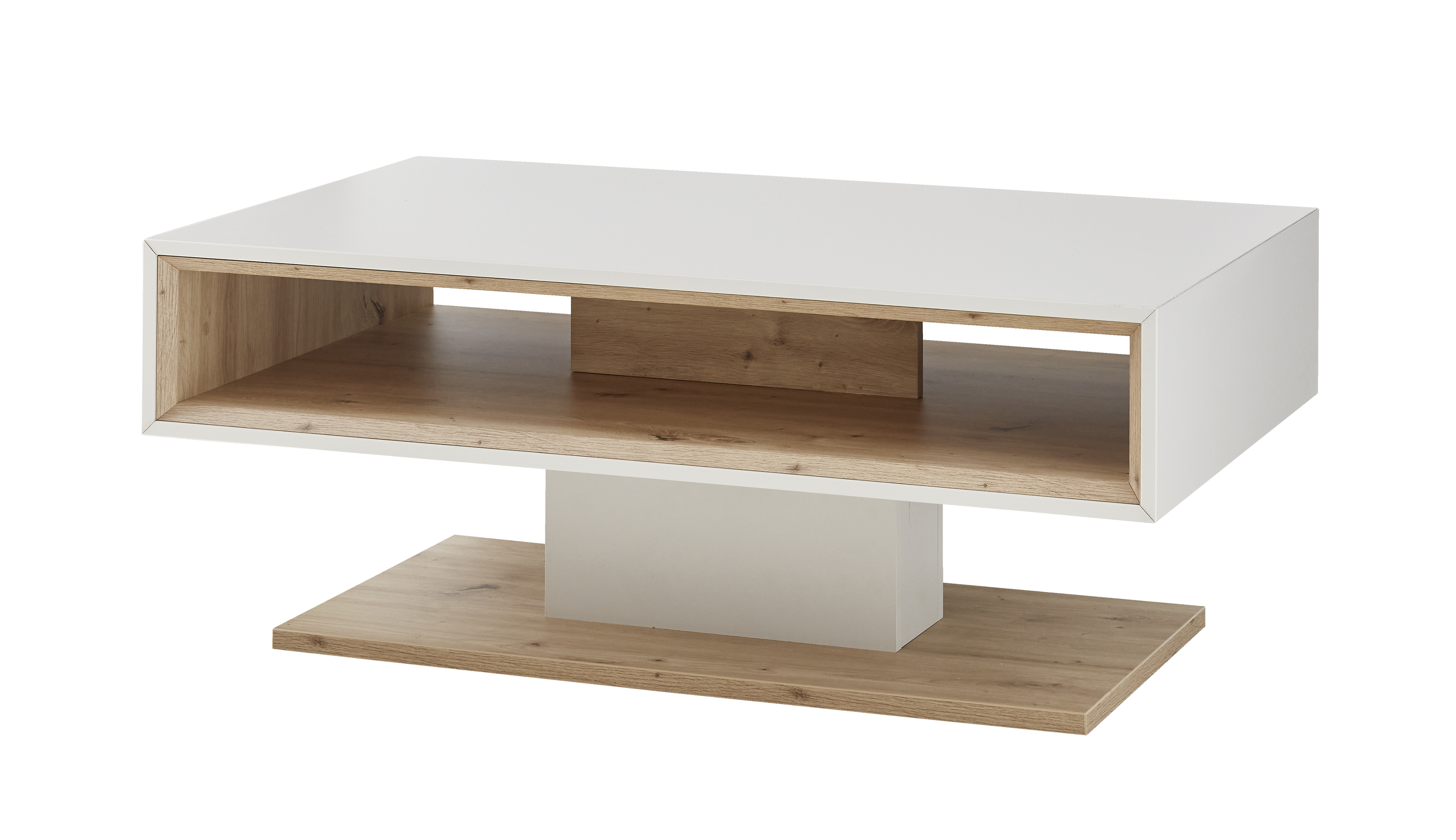 Couchtisch Coruna grau braun Holz