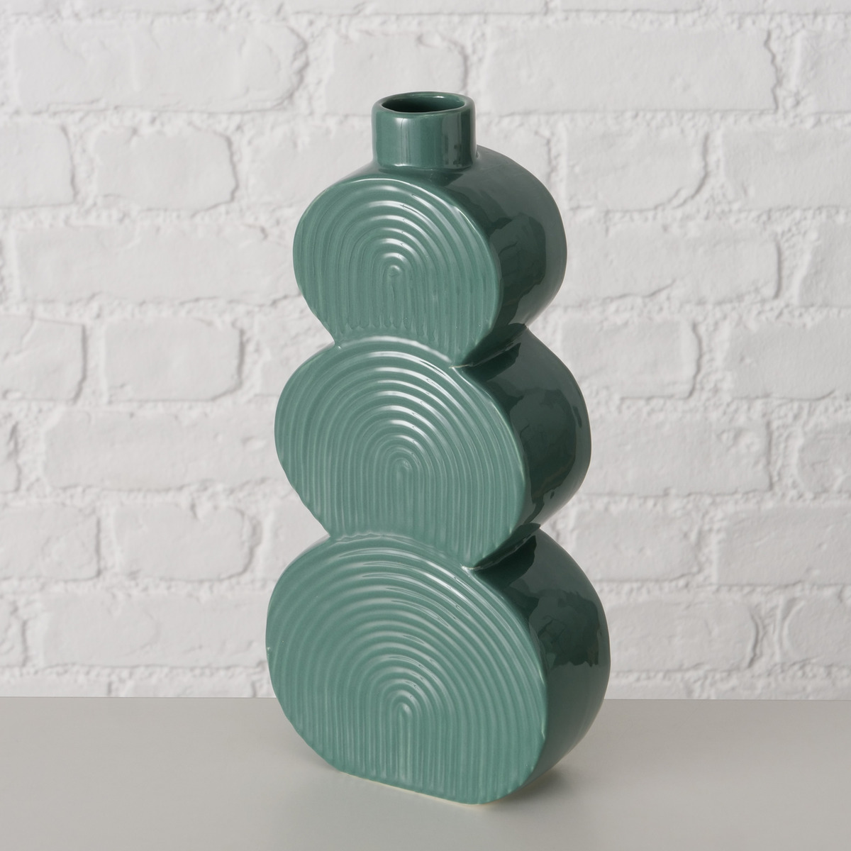 Vaso Brenda in porcellana verde