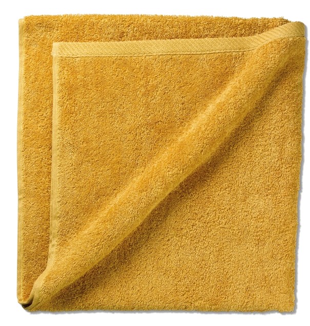 Duschtuch Ladessa currygelb 100% Baumwolle