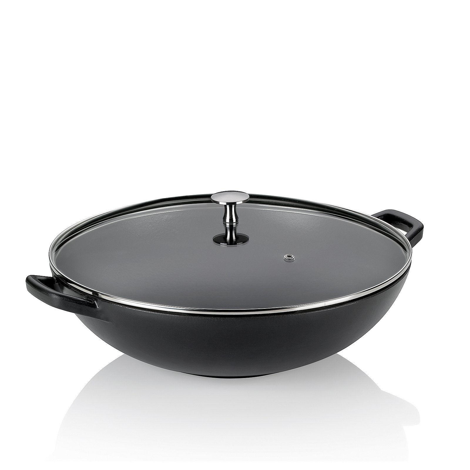 Wok Calido schwarz Gusseisen