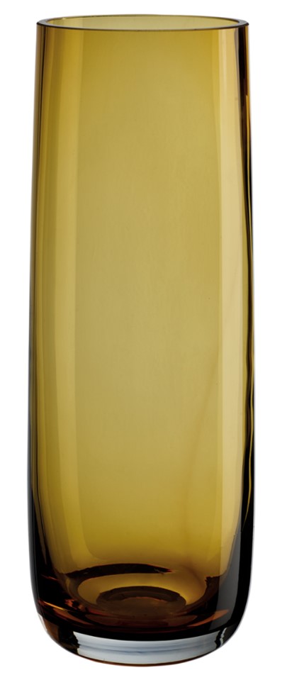 Vase Ajana gelb Glas