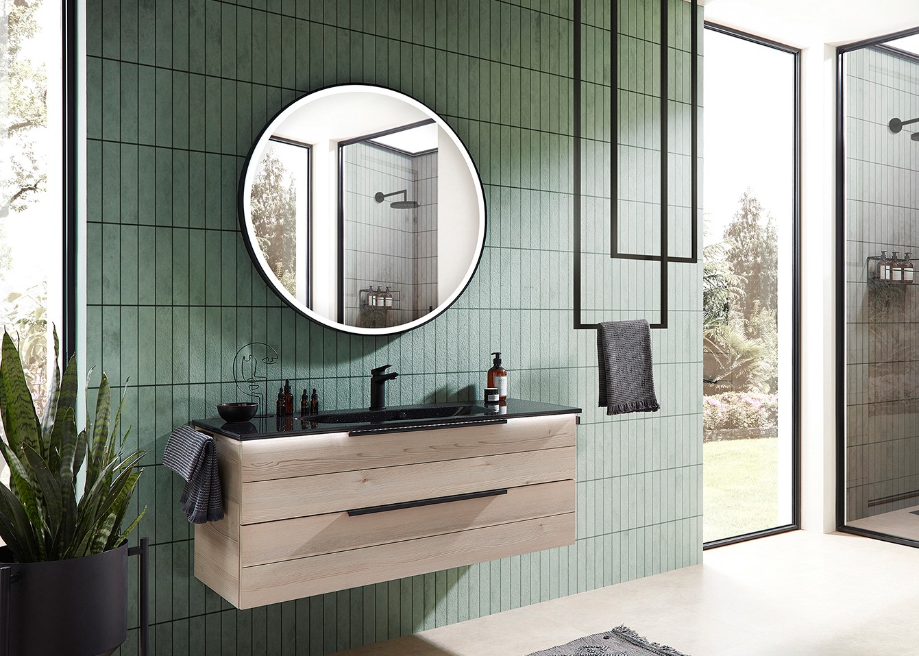 Badmöbel Solitaire 6025 braun Holz