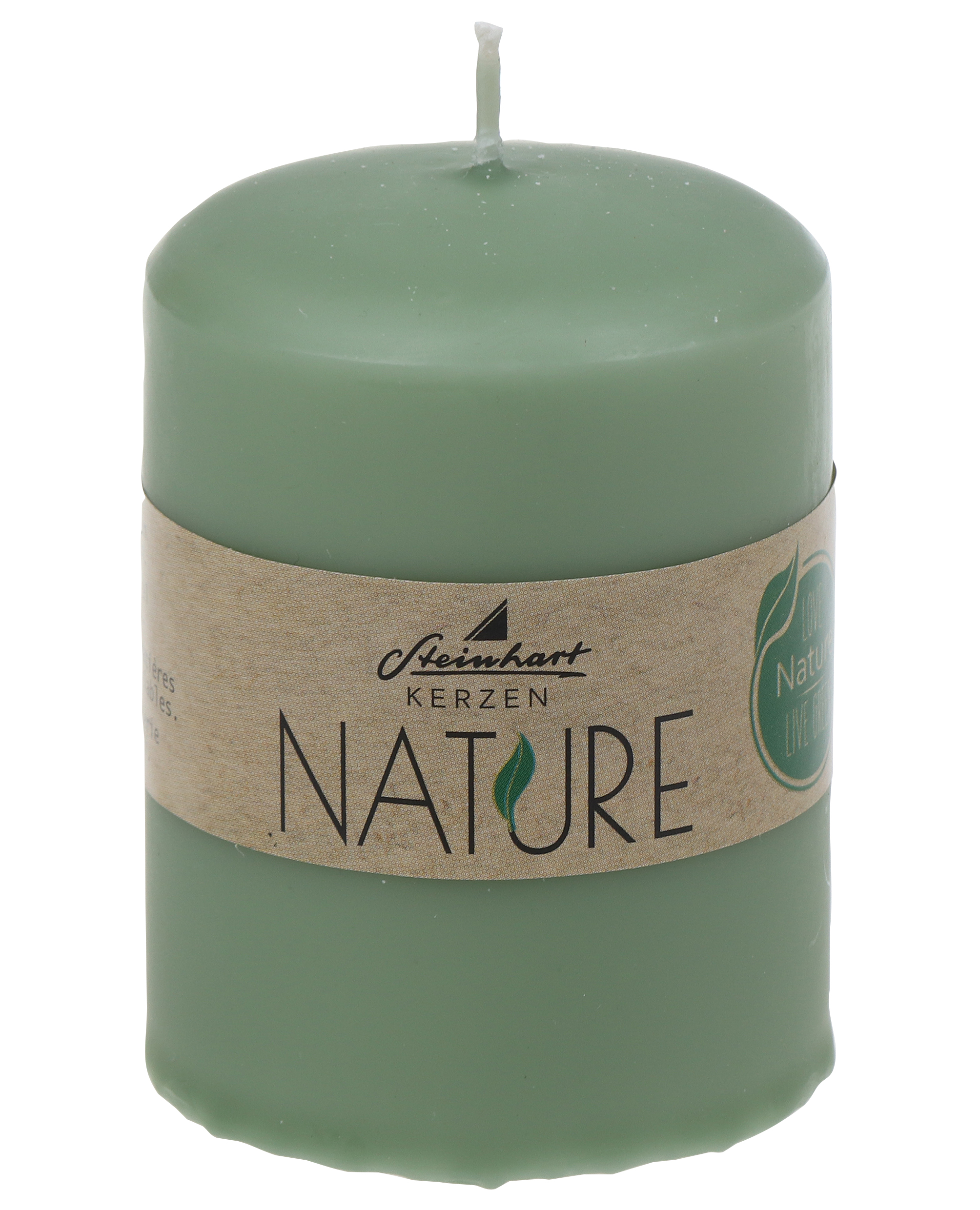 Kerze Nature Grün Wachs