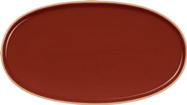 Piatto aragosta SEMANA gres rosso lucido
