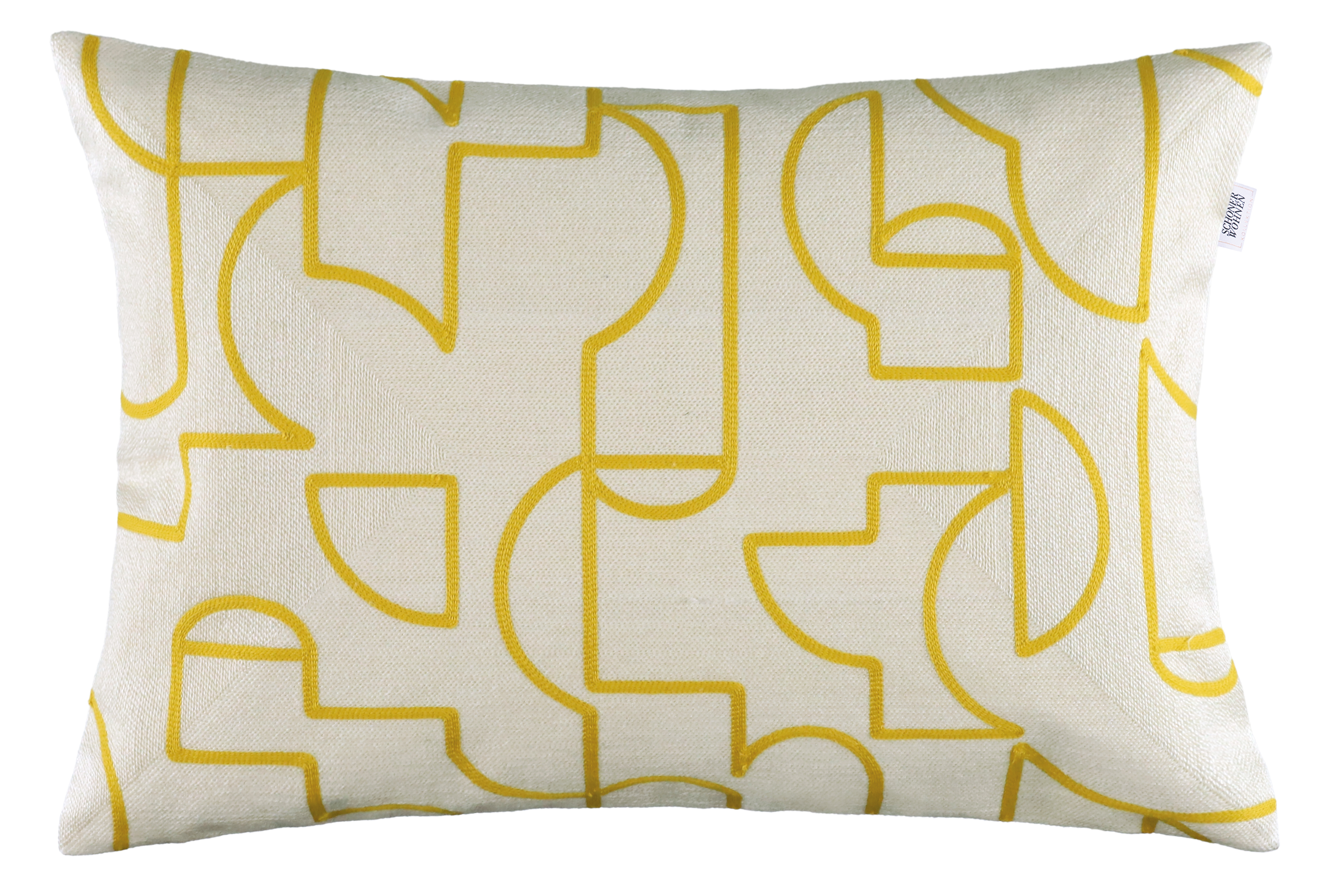 Kissenhülle Frame gelb Textil