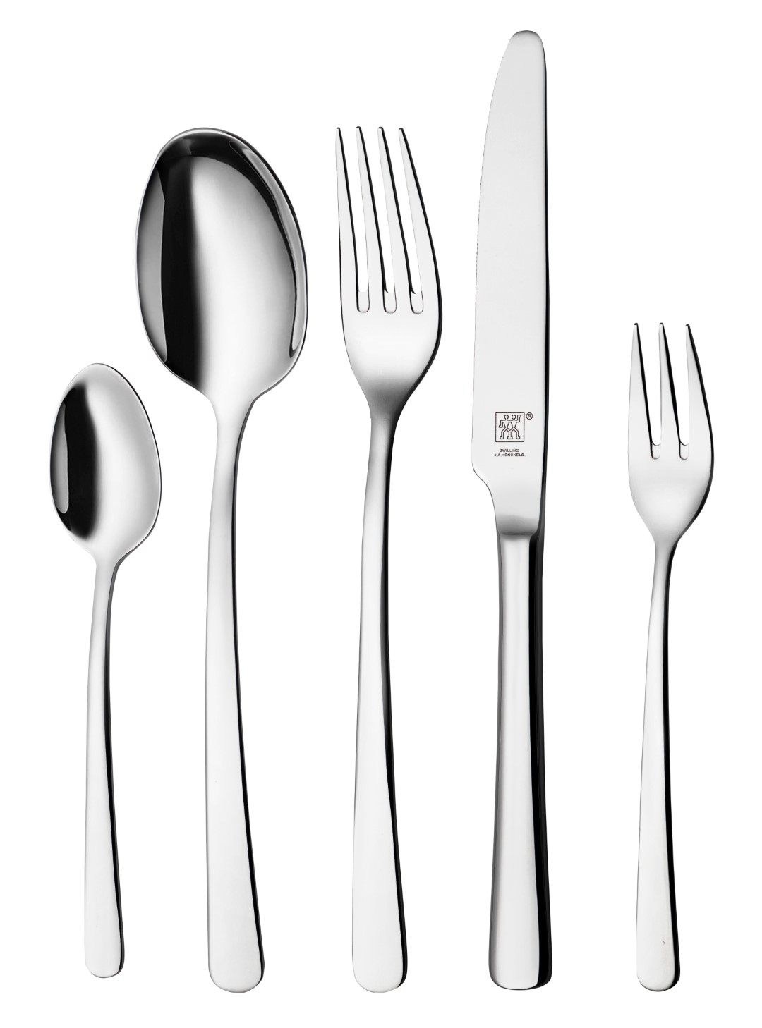Set di posate Brooklyn in acciaio inossidabile color argento