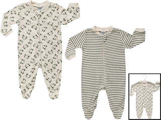 Pigiama Spiss beige nero cotone