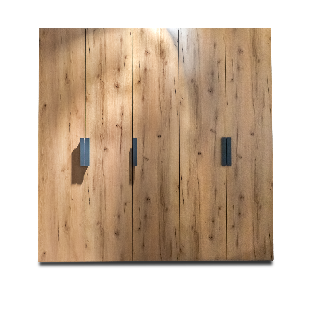 Drehtürenschrank Siloma braun Eiche