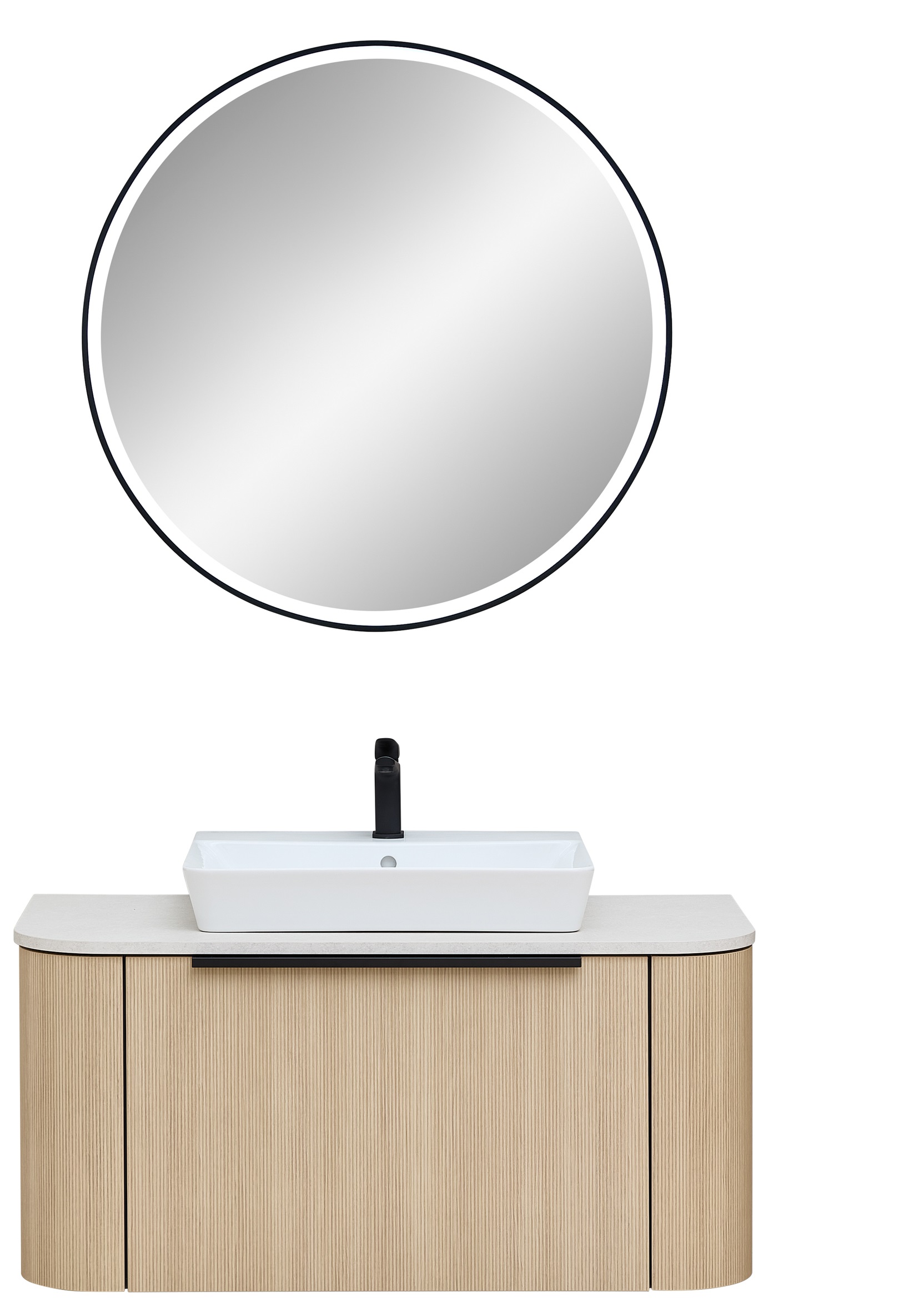 Badmöbel Solitaire 7200 braun Holz