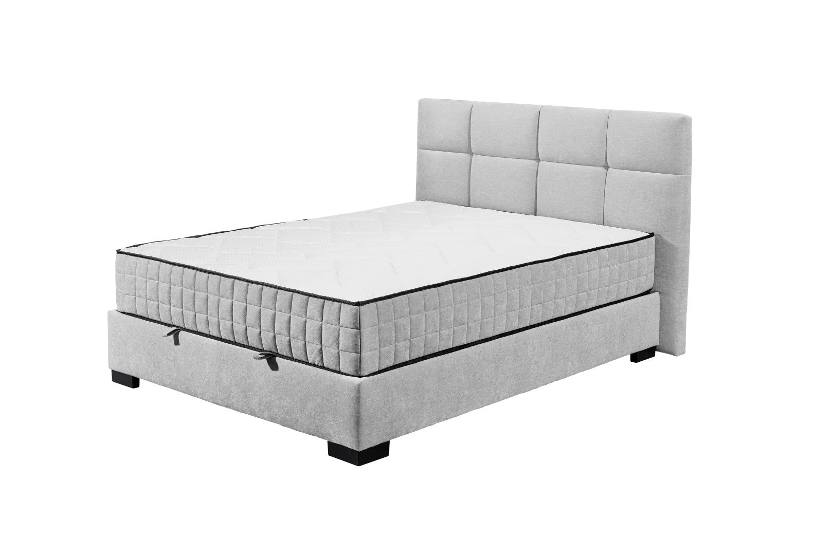 Letto a molle Nagol A tessuto argento
