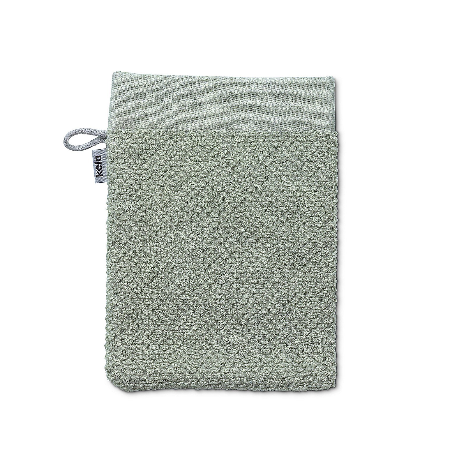 Waschhandschuh Lavinia hellgrau 100% Baumwolle