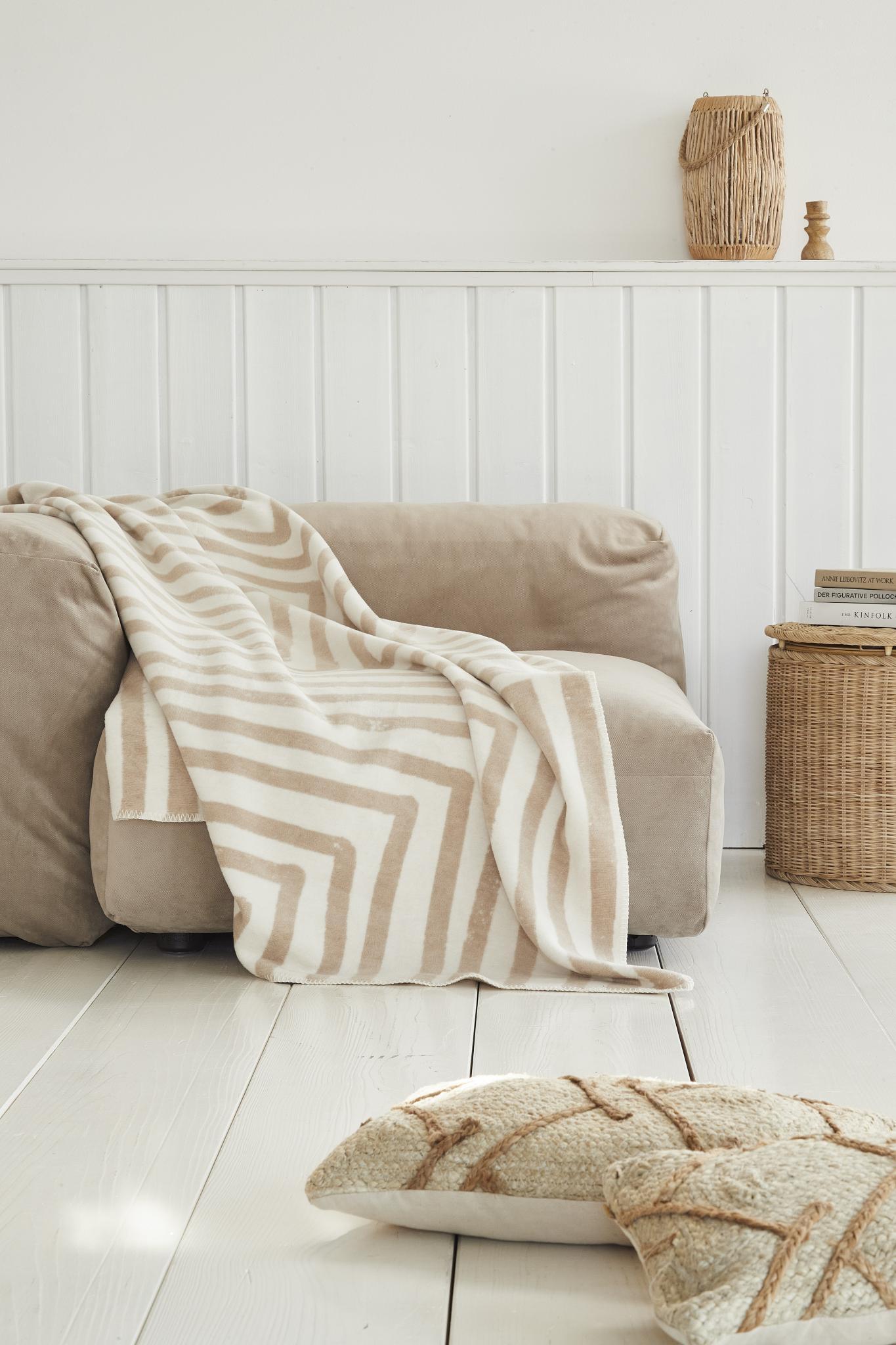 Jacquard-Decke Kolo beige Polyester
