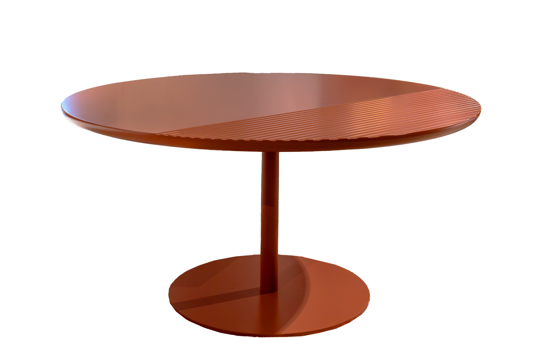 Couchtisch Henri samtbeere Eiche Metall