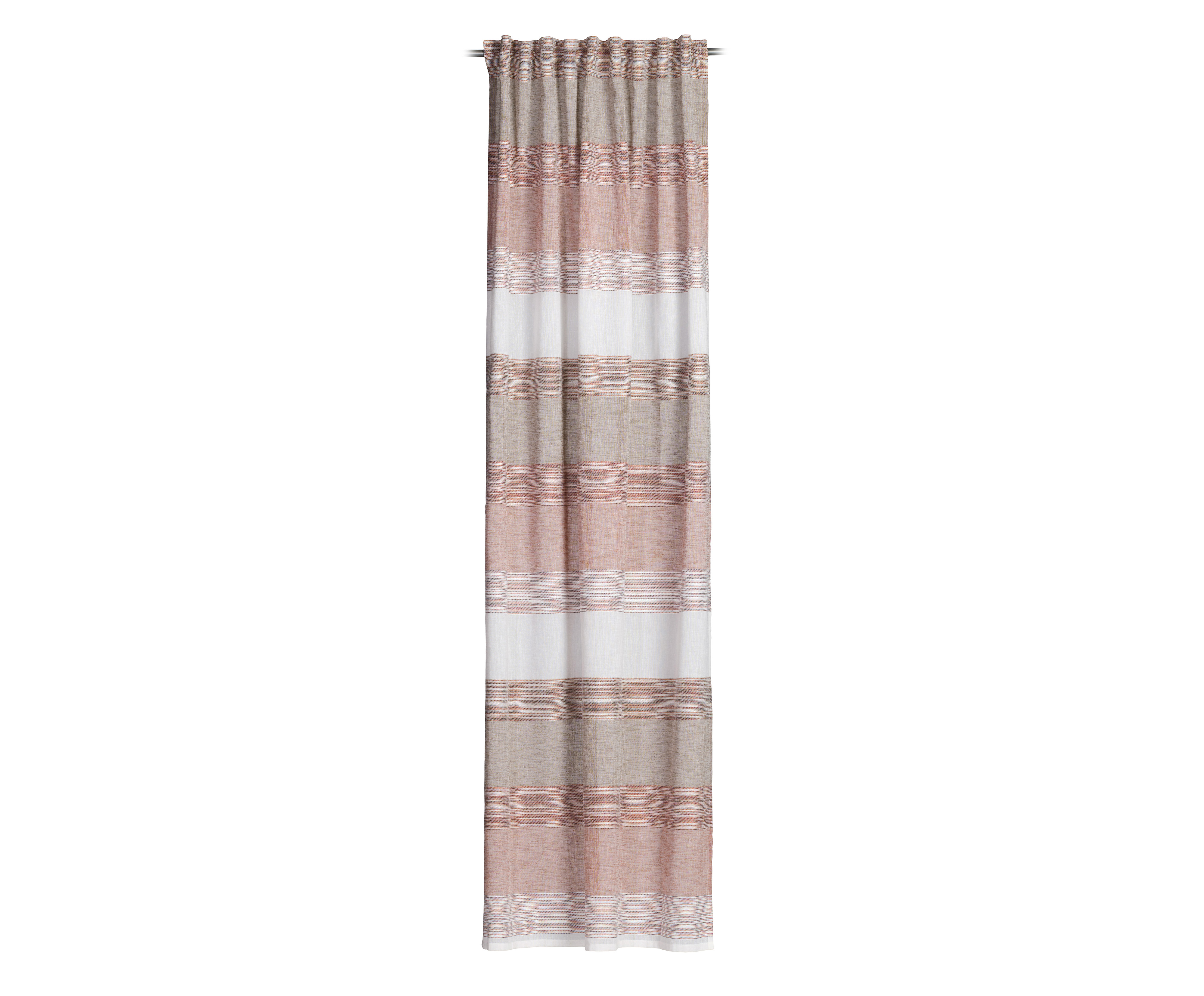 Fertigvorhang Henley zimt Polyester