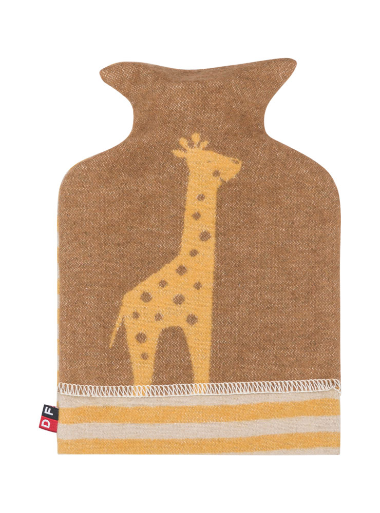 Borsa dell'acqua calda per bambini giraffa marronecotone viscosa