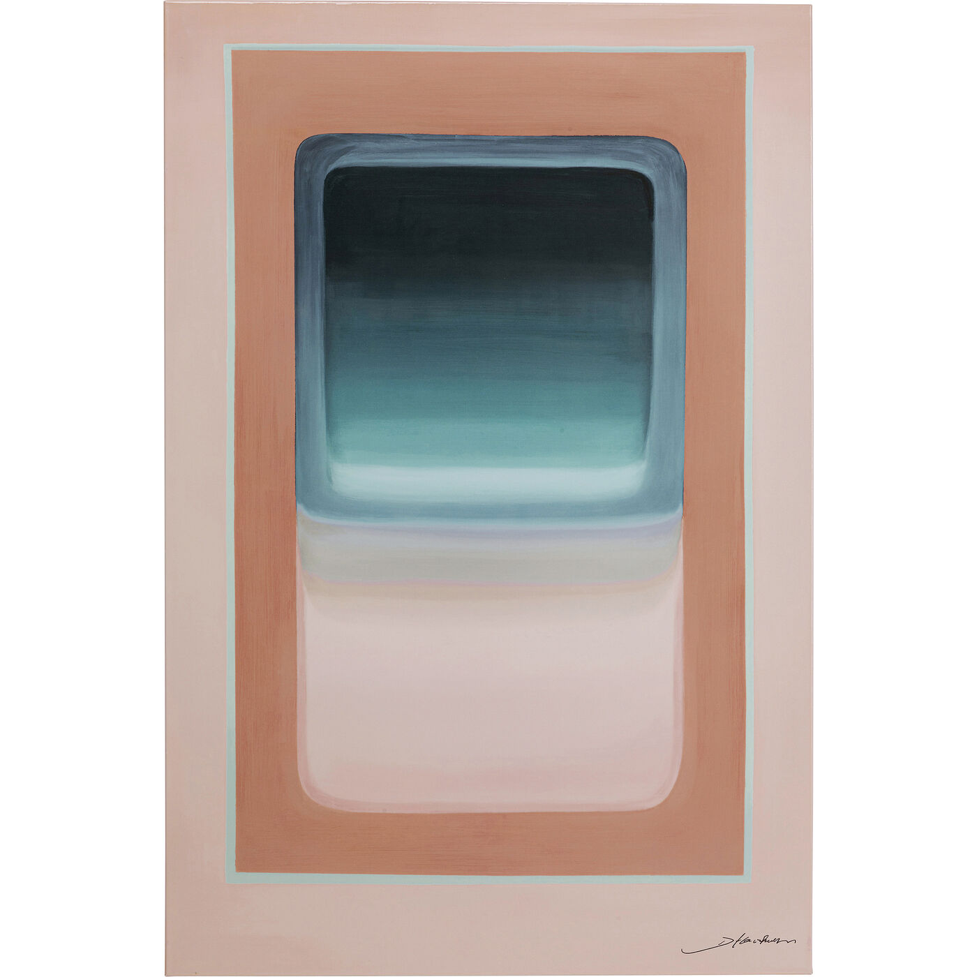 Leinwandbild Tendency Pastell rosa blau Baumwolle Polyresin Holz