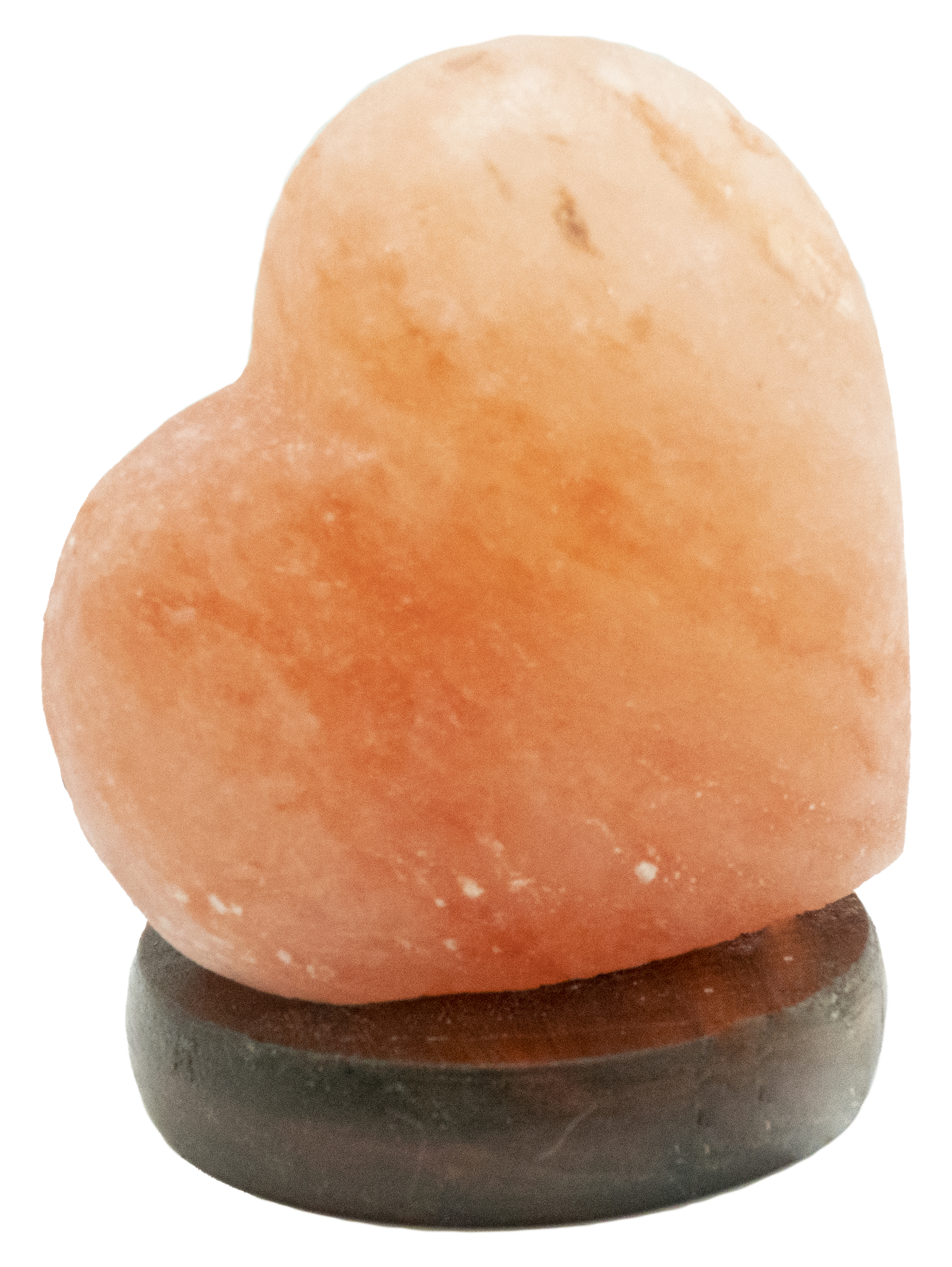 Tischleuchte Stone orange Salzkristall