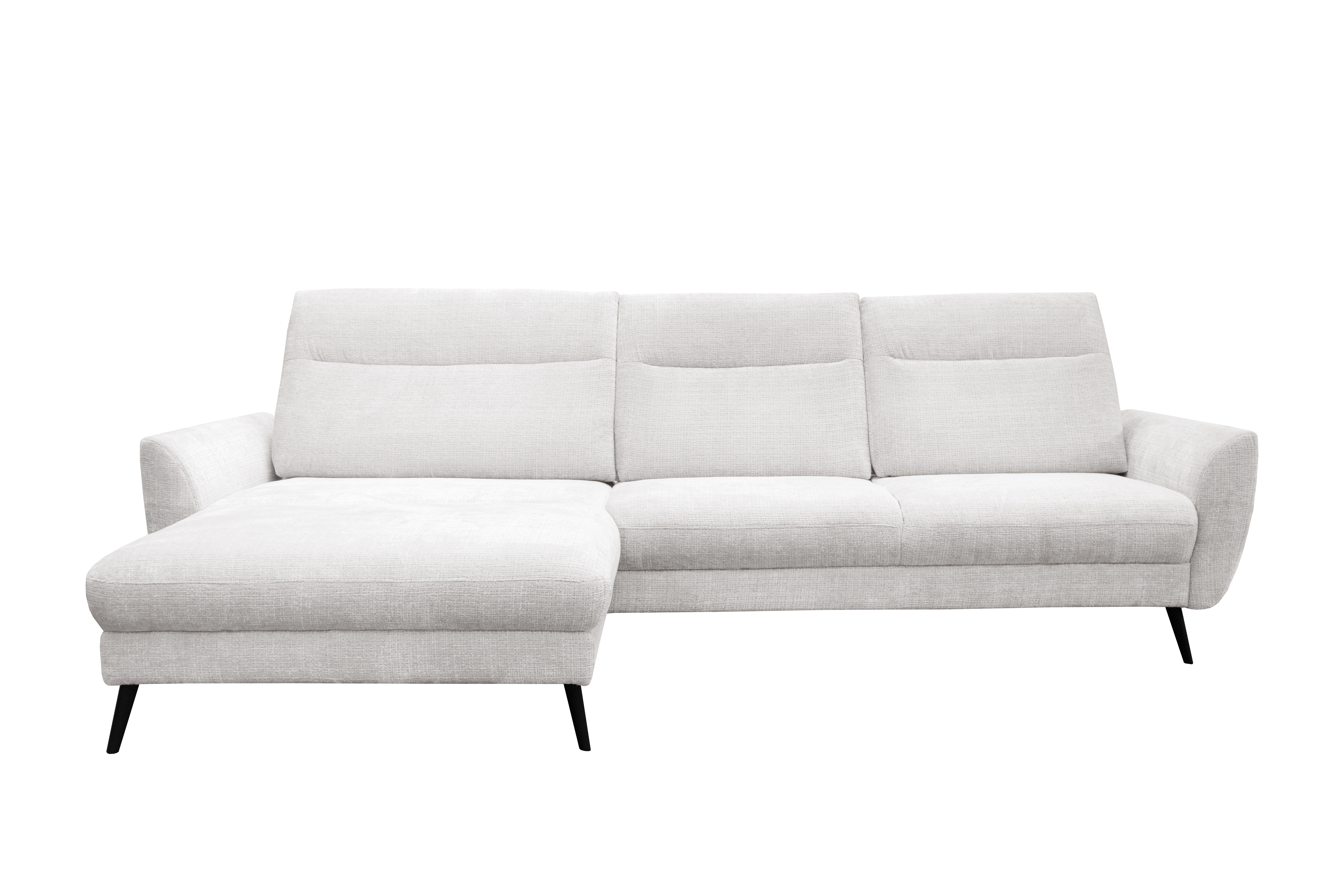 Ecksofa 8832 hellgrau Stoff