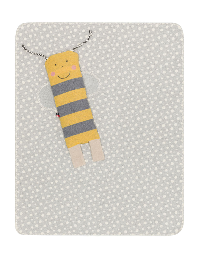 Decke in Der Puppe Biene Juwel beige Baumwolle Viskose