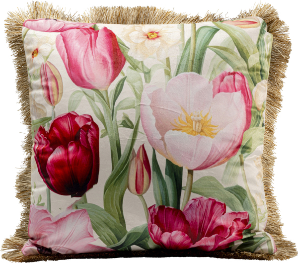 Kissen Tulips mehrfarbig Polyester