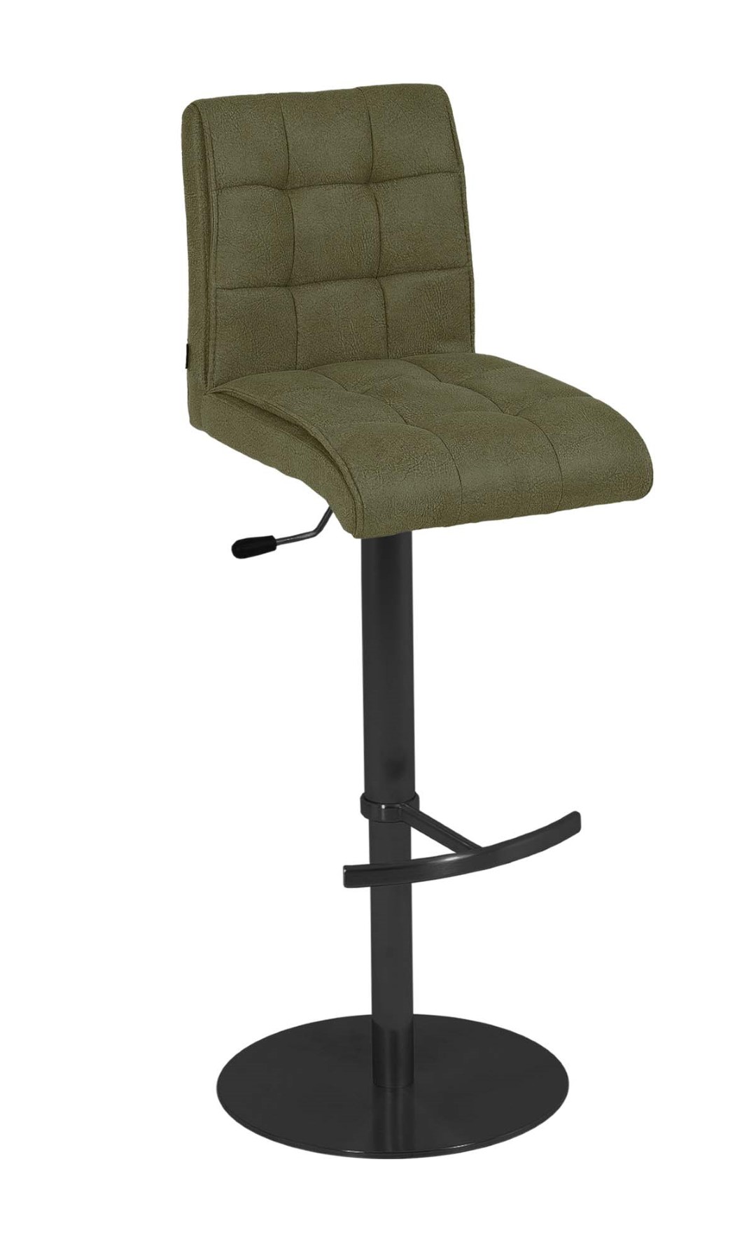 Sgabello da bar Interliving 5104 tessuto verde
