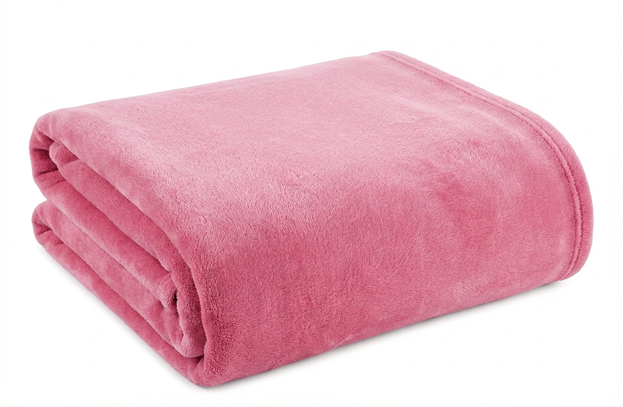 Decke Cozy Light pink Polyester | Mauve