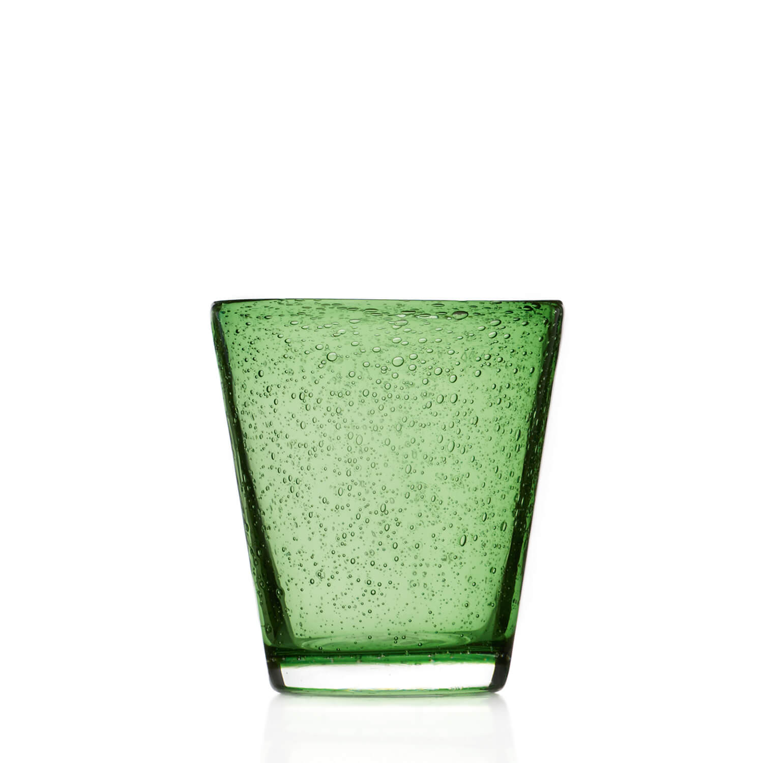 Bicchiere da whisky BURANO verde conico