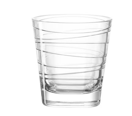Bicchiere da whisky VARIO STRUTTURA trasparente geometrico