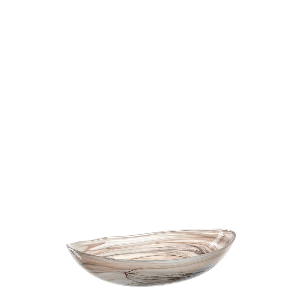 Dekorationsschale ALABASTRO beige oval